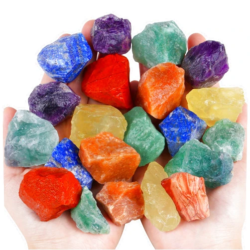 QINJIEJIE 7 Chakra Crystal Raw Healing Crystals Rough Stones Large 1