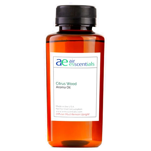 Air Esscentials Citrus Wood Aroma Oil - Fragrance Essential Oil for Scent Machines & Cold-Air Diffusers | Aromatherapy Scent | Fresh Bergamot & Green Apple | Sensual Woods & Amber Harmony | 300mL