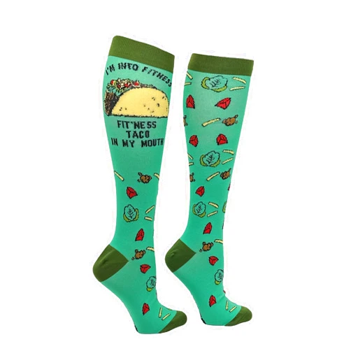 Crazy Dog T-Shirts Funny Workout Compression Socks For Women And Men Sarcastic Designs on Unisex 20-30 mmHg Compression Socks