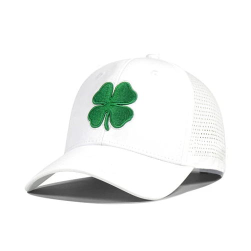 Jexicar Clover Hats for Men Women, Black Lucky Golf Baseball Cap,4 Leaf Hat