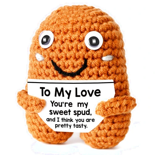 WEYON I Love You Gifts, Romantic & Naughty Crochet Potato for Him Her, Husband Boyfriend bf Gift from Wife Girlfriend gf, Best for Lover's Birthday, Christmas, Valentine's, Anniversary