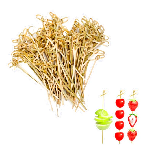Perfect Stix Bamboo Pick 4 300ct Bamboo Knot Picks, Cocktail and Hors' D'Oeuvre, 4