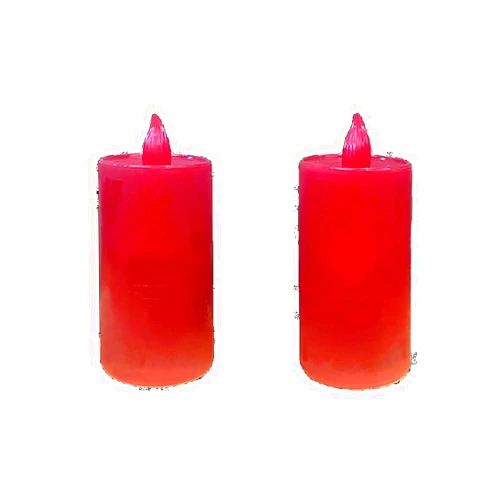 LEIXIUSM Battery LED Electronic Candle Retro Simulation Candle Buddha Candlestick