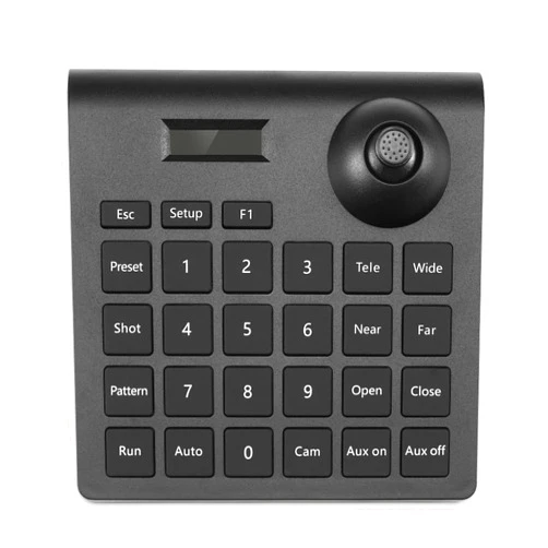 Vastaint PTZ Controller Analog Camera Controller with RS485 Cable Connection Mini Sized Design Glowing Button and Indispensable Device in Security System