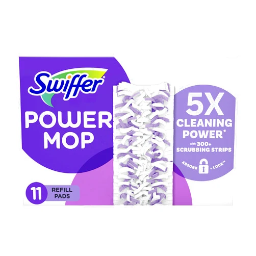 Swiffer PowerMop Multi-Surface Mopping Pad Refills for Floor Cleaning, 11 Count