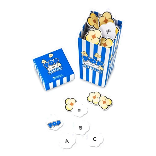 Learning Resources Pop for Letters, Early Phonics Game, Alphabet Recognition, ABCs, 8 Pop Cards, Ages 4+, Grades PreK+