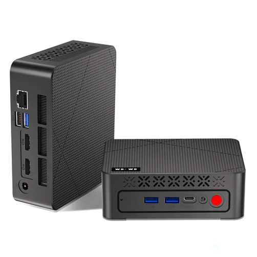 wo-we P6 Mini Gaming Pc AMD Ryzen 5 3550H（4C/8T,Up to 3.7GHz,16GB DDR4 RAM 512GB M.2 2280 SSD, Mini Desktop Computers Support Dual 4K, WiFi5 BT5.0 Ethernet HTPC for Business, Education, Home