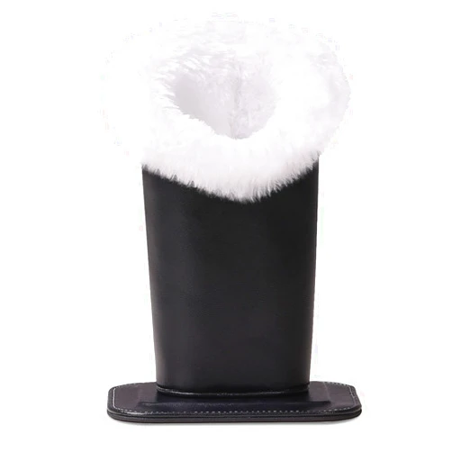 MoKo Eyeglasses Holder, Modern Velvet Plush Lined PU Leather Household Magnetic Holder Protective [Anti-scratch] [Dustproof]