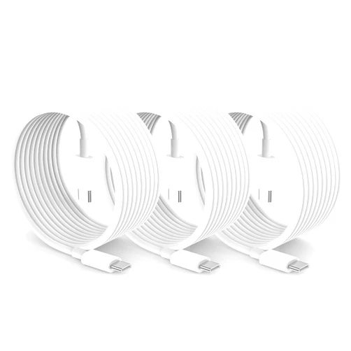 JIUCAIE 3Pack for Apple USB C to USB C Charging Cable 60W 10ft Long Type C Fast Charger Cord for iPhone 15/16 Plus/Pro Max,for MacBook Pro/Air,for iPad/Pro/Air/Mini,10 feet USB-C Car Carplay Charge Wire