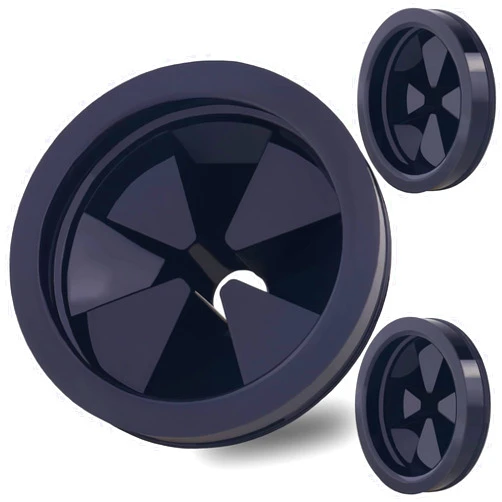FNOVOY 3 PCS Garbage Disposal Splash Guards Sink Baffle, 3 1/8 Inch Food Waste Disposer Accessories, Suitable for Waste King, Whirlaway and GE Models by fnovoy