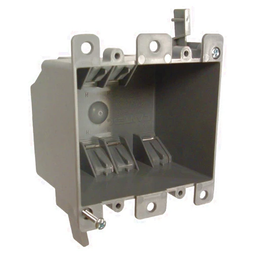 RACO Hubbell-Raco 7488RAC Old Work Cable Box, 2 Gang, 25 Cu-in X 3 in L X 4 in W X 2-3/4 in D