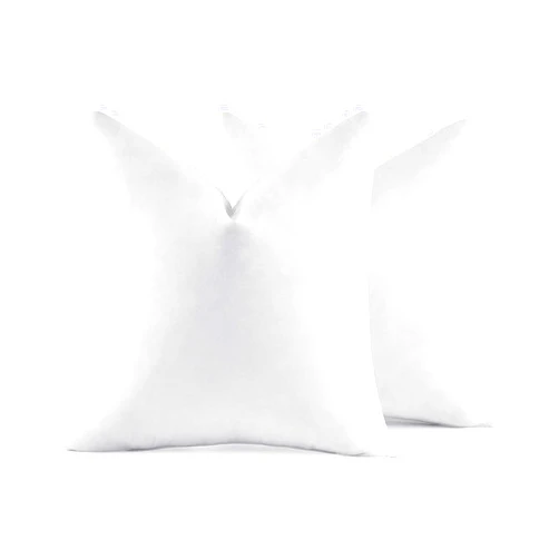 MIULEE 22x22 Pillow Inserts, Pack of 2 Feather Throw Pillow Inserts, Decorative Fluffy Throw Pillows Cotton Fabric for Living Room Sofa Bed
