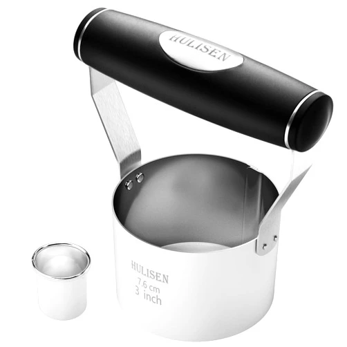 HULISEN 3 inch Biscuit Cutter, Stainless Steel Round Cookies Cutter with Soft Grip Handle, Gift Package
