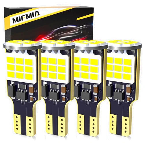 MIFMIA 912 921 LED Bulb Reverse Lights, High Power 27-SMD Chipsets Error Free T15 906 922 W16W Bulbs, 6500K White (Upgraded, Pack of 4)