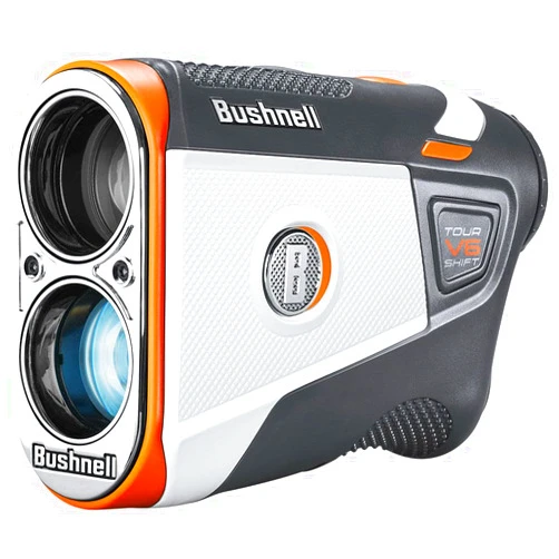 Bushnell Tour V6 Shift Golf Rangefinder with Slope Switch, Visual Jolt Flag Locking, Magnetic Mount, 1300 Yard Range 6X Magnification