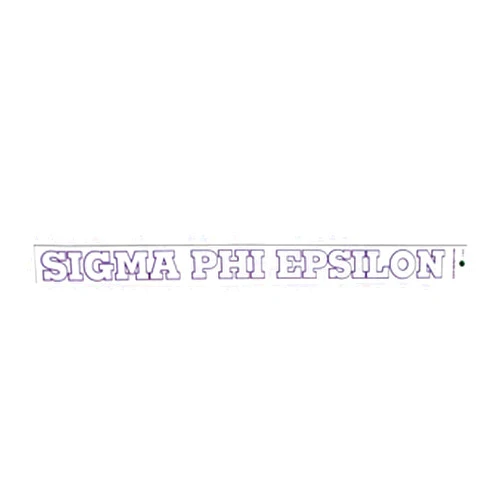 Greekgear Sigma Phi Epsilon Long Window Decal