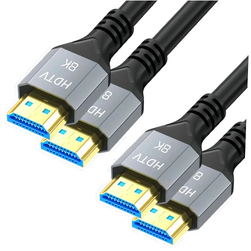 CEFOJQAO 8K HDMI 2.1 Cable 6 FT 2-Pack, 48Gbps Ultra High Speed 8K HDMI to HDMI Cord 6FT for eARC ARC, 8K@60Hz, 4K@144Hz, HDCP 2.2&2.3, HDR 10, eARC Compatible for ps5 /Vizio/SoundBar/Roku TV/BluRay