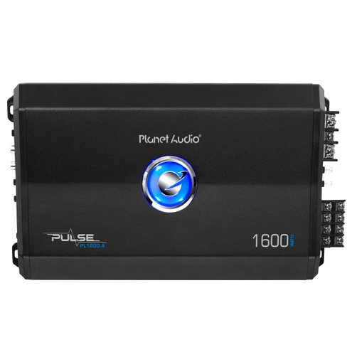 Planet Audio PL1600.4 4 Channel Car Amplifier - 1600 High Output, High/Low Level Inputs, High/Low Pass Crossover, Hook Up to Subwoofer for Bass