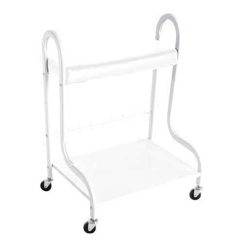 DNYSYSJ Beauty Salon Nail Or Foot Bath Spa Portable Esthetician Trolley Cart for Foot Rest Pedicure Manicure Funiture Massage Table Salon Supplies (White)