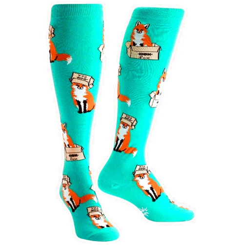 Sock It To Me, Knee High Funky Socks, Animals