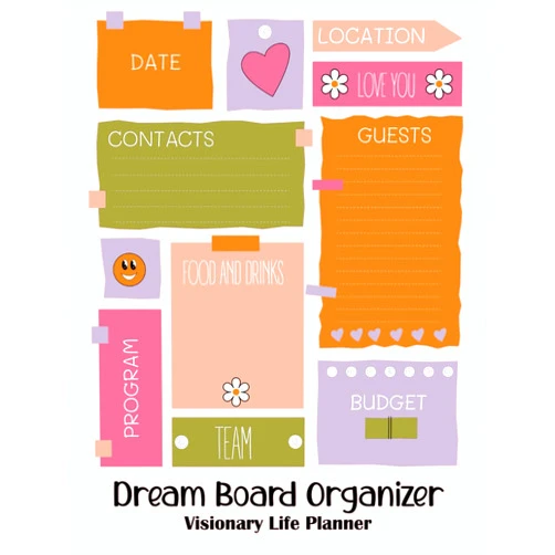 Jolia LLC Dream Board Organizer: Visionary Life Planner