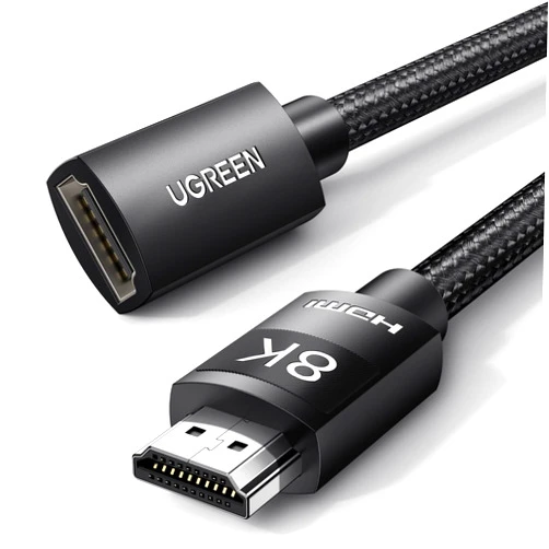UGREEN HDMI Extender 8K 10K HDMI Extension Cable 2.1 Ultra High Speed Cord 4K Male to Female Adapter Compatible with MacBook Pro 2023/PS5/Xbox Series X/Roku TV/UHD TV/Blu-ray, 3.3FT