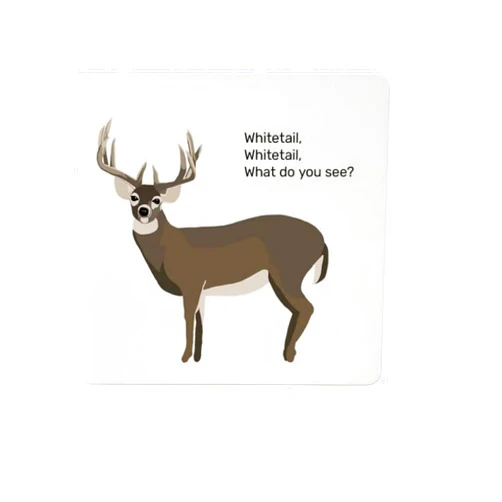 Whitetail, Whitetail, What Do You See? – Interactive Outdoor Education Board Book for Beginners & Families, Gear Matching, Rifles, Calibers & Hunting Ethics Guide (#b)