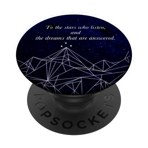 Bookish Gifts for Book lovers Creations by Hallows Bookworm ACOMAF To the Stars Night Court Bookish PopSockets PopGrip: Swappable Grip for Phones & Tablets PopSockets Adhesive PopGrip