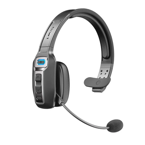 LEVN Bluetooth Headset with Microphone, Trucker Bluetooth Headset with AI Noise Cancelling & Mute Button, Wireless On-Ear Headphones 60 Hrs Working Time, for Trucker Home Office Remote Work Zoom