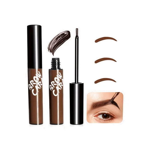 PMRXSETD Brow Tattoo Peel Off Tint - Eyebrow Gel Tint with Eyebrow Stencils Long-Lasting Makeup, Brow Gel Eyebrow Tattoos Waterproof, Eye Brow Pencils Create Full Voluminous Brows for Women (Dark Brown)