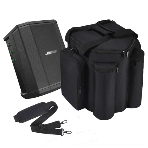 Growalleter Case for Bose S1 Pro /S1 Pro+ Travel Storage, Large Capacity Multifunctional Bluetooth Speaker Waterproof and Dustproof Case with Microphone Organiser Pouch