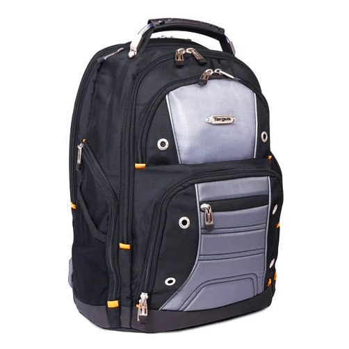 Targus Drifter II Laptop Backpack, Black/Gray - Backpack for Men, Business, Travel, Durable Water-Resistant Material Fits up to 17
