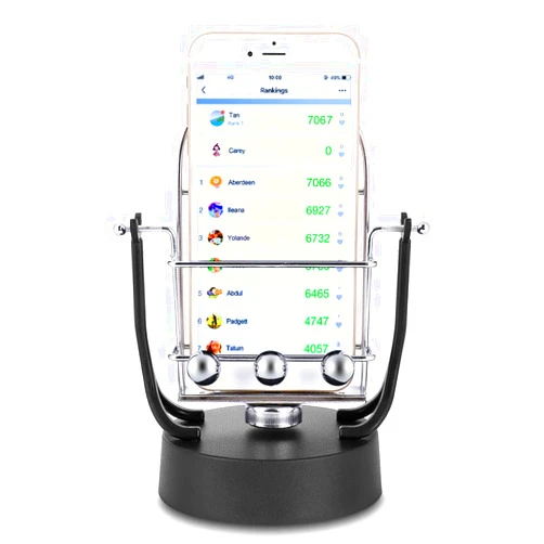 Liusin Phone Swing Device Automatic Shake Electronic Perpetual Motion Machine Safety Wiggler Mobile Phone Rocker Holder Can be Shaken with USB Cable for GO Egg Hatcher Quick Steps Earning