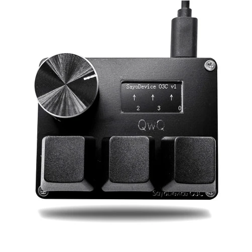 BTXETUEL SayoDevice O3C OSU Keyboard Rapid Trigger Hall Switches Magnetic Linear Switches Keyboard with Knob and Screen,Copy Paste,Shotcut,Macro Hotswap Mini Keypad.…