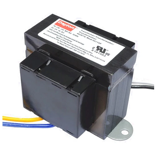 Dayton Class 2 Transformer, 50Va, 24Vac, Foot