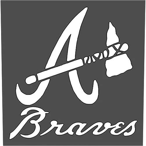 Dia-and-Jew 1 PCS Custom Cut Stencil, (NB-3) Braves Sports 8X8 in Crafts, Arts, Scrapbooking - Painting on The Wall, Wood, Glass and Other
