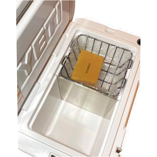 The Cool Divide Pro Series Stainless Steel ICE Pack Cooler Divider Organizer fits in YETI Hard Coolers (Fits in YETI Tundra 45, NO Custom Cut Handle, 6 Pounds)
