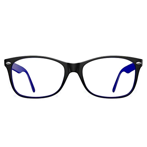 Swanwick Blue Light Blocking Glasses for Women, Men Anti Eyestrain Headache for Computer, Gaming, TV, Phone Screen. Sleep Aid. Classic Day Swannies (Regular, Black)