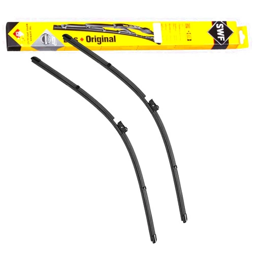 SWF SWF 119434 Wiper Blade 119434 Powerful Excellent Road View Easy to Install Original Flat Blades 625 mm/500 mm Front Set with 2 Wiper Blades