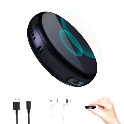 IYuhui 64GB Digital Portable Mini Magnetic Voice Activated Recorder with Playback, Small Secret Music Recording Devices Audio MP3 Recorder for Lecture Meetings Dictation