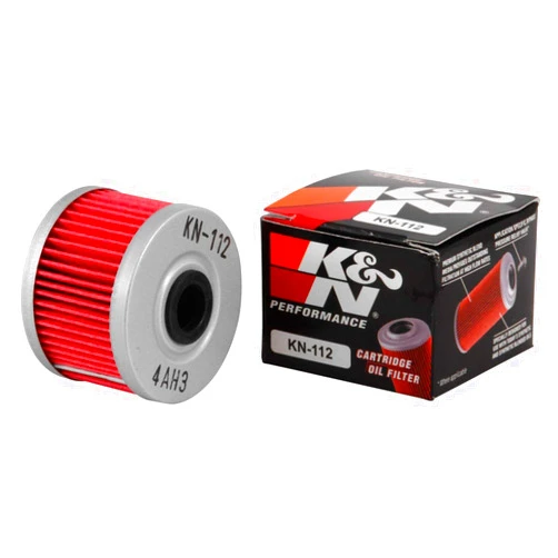 K&N Motorcycle Oil Filter: High Performance, Premium, Designed to be used with Synthetic or Conventional Oils: Fits Select Honda, Kawasaki Motorcycle Models, KN-112