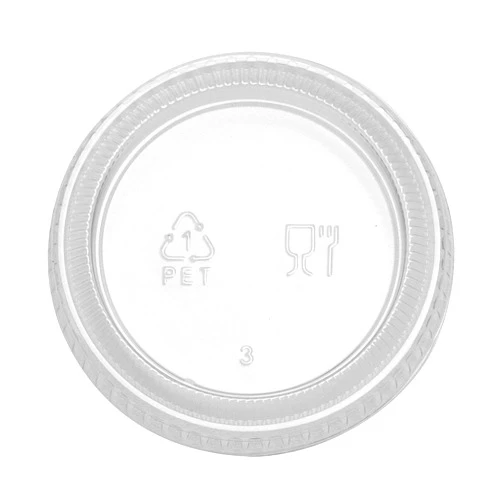 Georgia-Pacific Dixie 1.5 or 2 oz. Plastic Portion Cup Lid by GP PRO (Georgia-Pacific) Clear PL20CLEAR 2400 Count (Case of 12 Sleeves 200 Lids Per Sleeve)