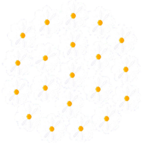 PAGOW 20 Pcs Flower Iron on Patches, Cute Daisy Flower Applique Patch, Sew On Embroidered Applique Sewing Patches for Bags, Jackets, Jeans, Clothes DIY Patches, 1.57x1.57inch (W*H) - White