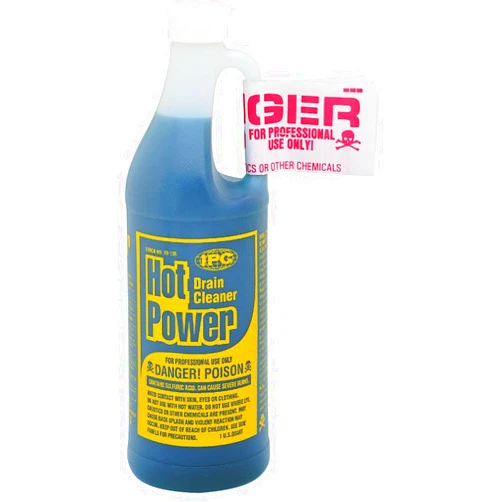 Hot Power Quart Drain Cleaner, Clear