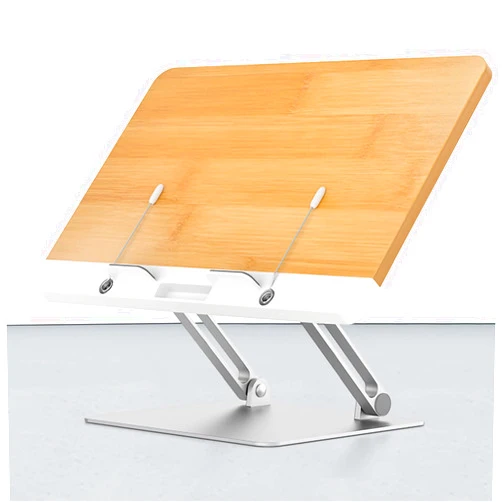 ZHKXMTM Book Stand，Book Holders for Reading Hands Free，Book Ends，Cookbook Stand，Lightweight ，Portable，Adjustable Book Holder Tray and Page Paper Clips，for Office, Kitchen, School (Size : Type2)