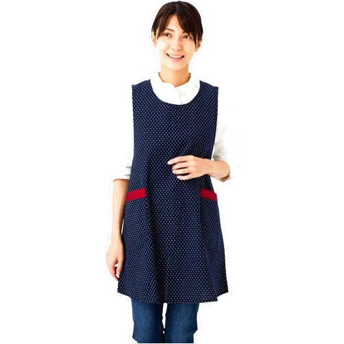 WATANOSATO Dark blue apron made in Kurume Japan *Import*Japanese clothes size
