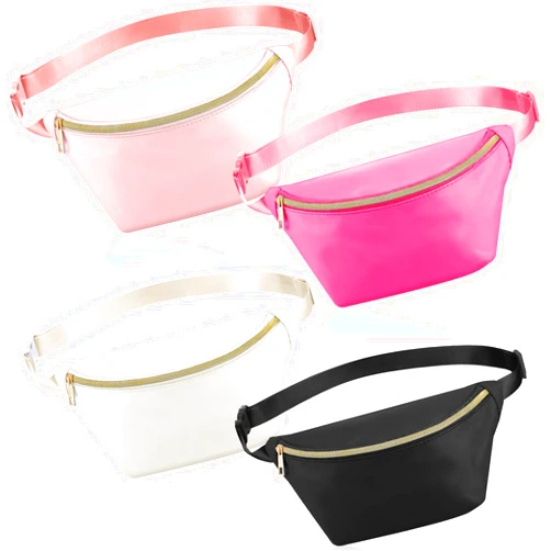 Hillban 4 Pcs Fanny Packs Cross-body Bag Preppy Waist Packs Water Resistant Classic Fanny Bag with Adjustable Strap for Gifts Travel Women Men(Black, Rose Red, White, Pink)