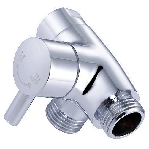 G-Promise Solid Metal Shower Arm Diverter for Hand Held Showerhead and Fixed Spray Head, G 1/2 3-Way Bathroom Universal Diverter System Replacement Part (Chrome)