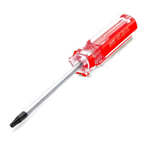 Luomorgo 1 Pc T10 Torx Screwdriver, T10 x 75mm Magnetic Tip Screwdriver with Insulated PVC Handle, Security Torx Screwdriver for Repairing Device, Appliance
