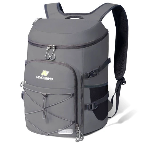 N NEVO RHINO Insulated Backpack Cooler - 36/54 Can Capacity, Waterproof Leak-Proof Lightweight Multi-Functional & Spacious， Ideal for Camping, Travel, Beach, Picnics， Lunch & Day Trips